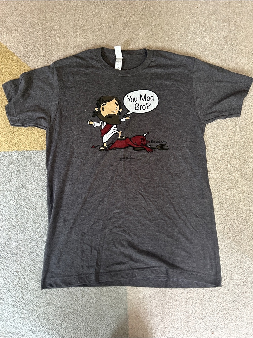 You Mad Bro? Charcoal Graphic Tee - Unbranded